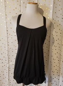 Lululemon racer back, black tank top